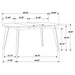 Jedda Extension Dining Table - Orlando Furniture Outlet (Casselberry,FL)