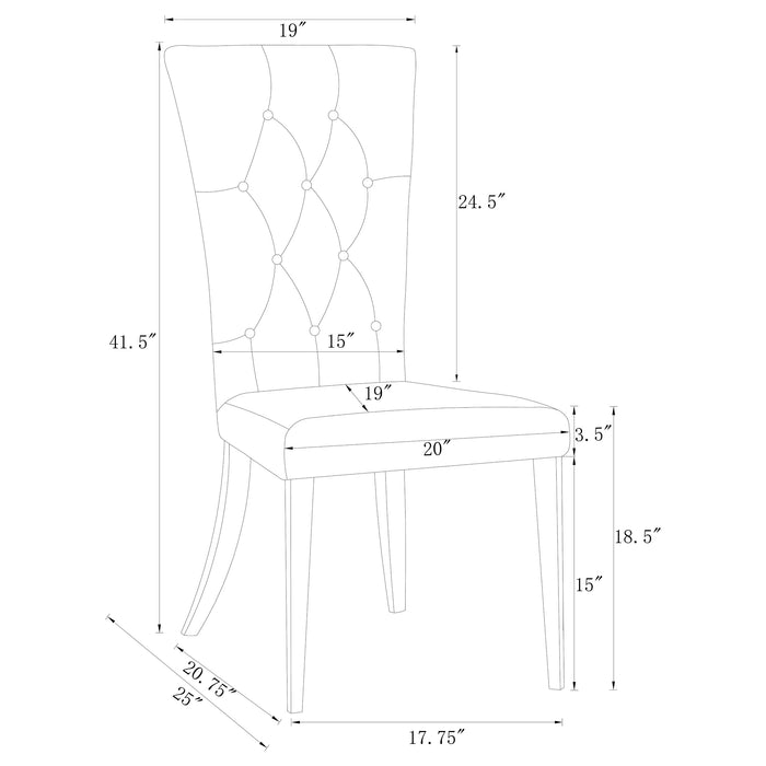 Kerwin Dining Side Chair - Orlando Furniture Outlet (Casselberry,FL)