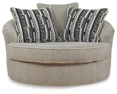 Calnita Oversized Swivel Accent Chair - Orlando Furniture Outlet (Casselberry,FL)