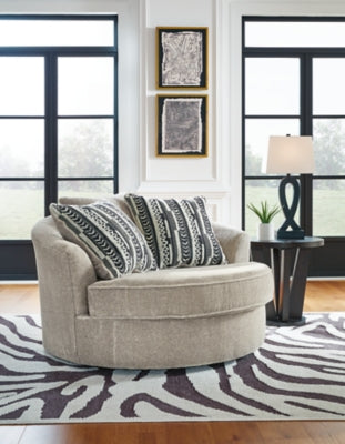 Calnita Oversized Swivel Accent Chair - Orlando Furniture Outlet (Casselberry,FL)