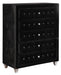 Deanna Deanna 5-drawer Rectangular Chest Black image