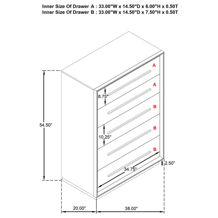 Durango Chest of Drawers - Orlando Furniture Outlet (Casselberry,FL)