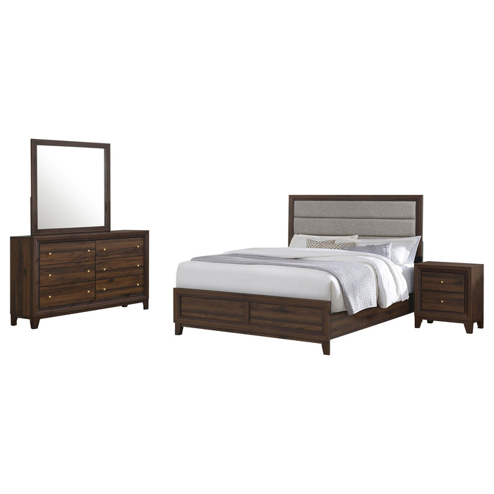 Welsley California King Bedroom Set Walnut