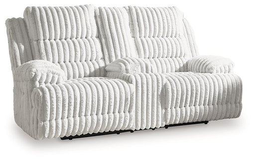 Rhines Falls Power Reclining Loveseat with Console - Orlando Furniture Outlet (Casselberry,FL)