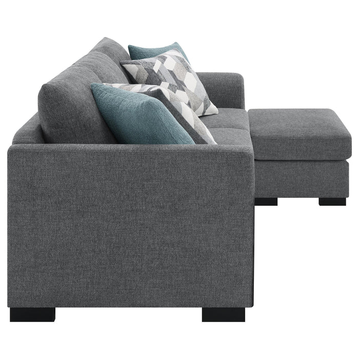 Storey Upholstered Sleeper Sectional Chaise Sofa