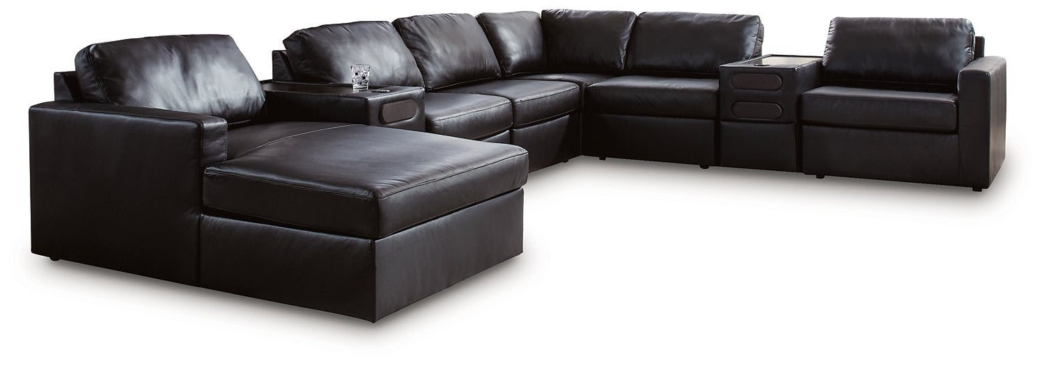 Modmax II Sectional with Chaise and Audio Consoles - Orlando Furniture Outlet (Casselberry,FL)