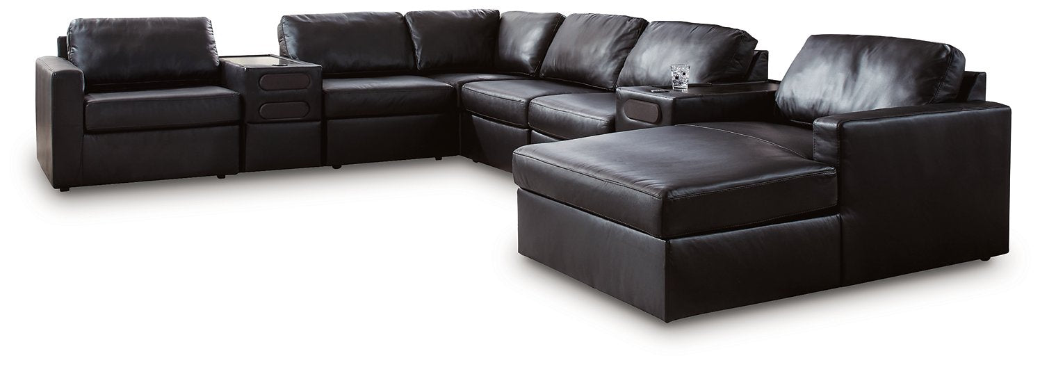 Modmax II Sectional with Chaise and Audio Consoles - Orlando Furniture Outlet (Casselberry,FL)