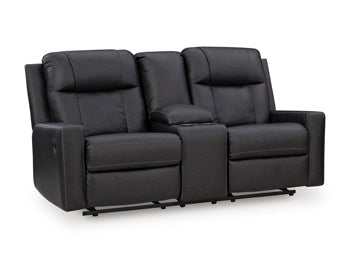 Mackmenville Reclining Loveseat with Console - Orlando Furniture Outlet (Casselberry,FL)