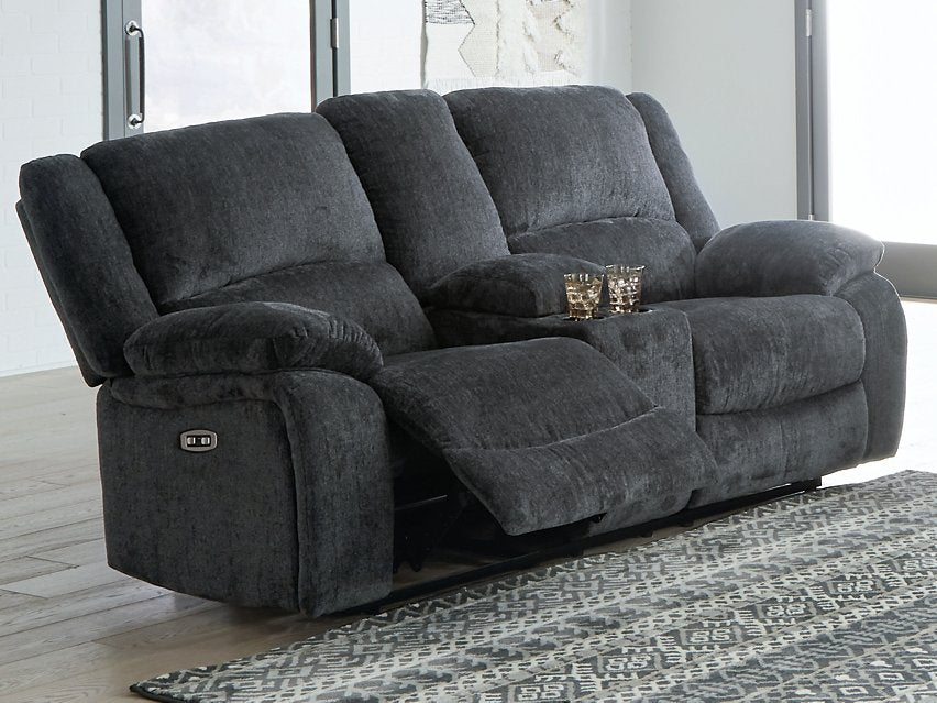 Draycoll Power Reclining Loveseat with Console - Orlando Furniture Outlet (Casselberry,FL)
