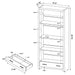 Skylar Bookcase - Orlando Furniture Outlet (Casselberry,FL)