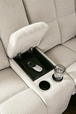 Orlen Reclining Loveseat with Console - Orlando Furniture Outlet (Casselberry,FL)