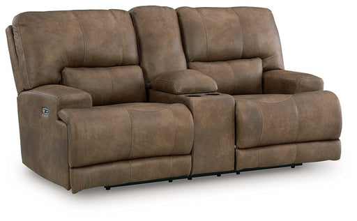 Beckley Place Power Reclining Loveseat with Console - Orlando Furniture Outlet (Casselberry,FL)