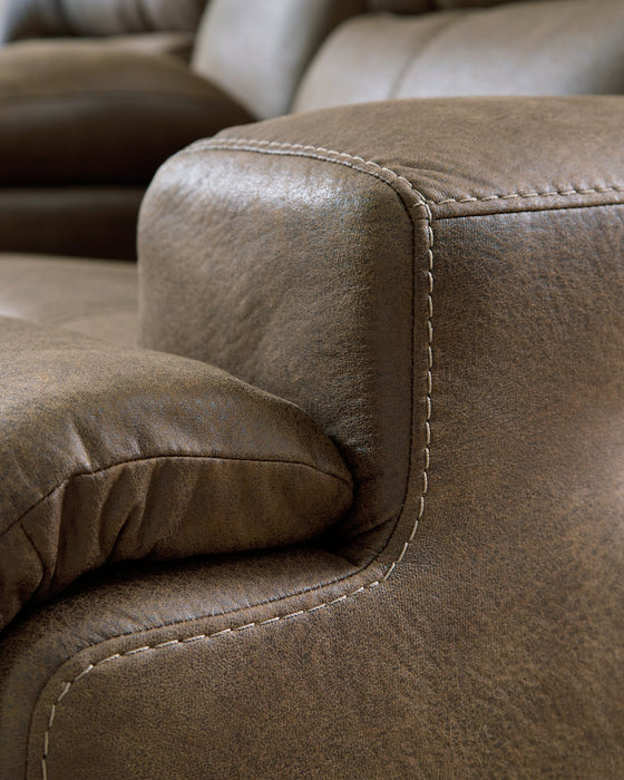 Beckley Place Power Reclining Loveseat with Console - Orlando Furniture Outlet (Casselberry,FL)