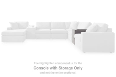 Modmax Balanced Sectional with Audio and Storage Consoles