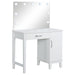 Elijah Makeup Vanity Table with LED Mirror and Stool - Orlando Furniture Outlet (Casselberry,FL)