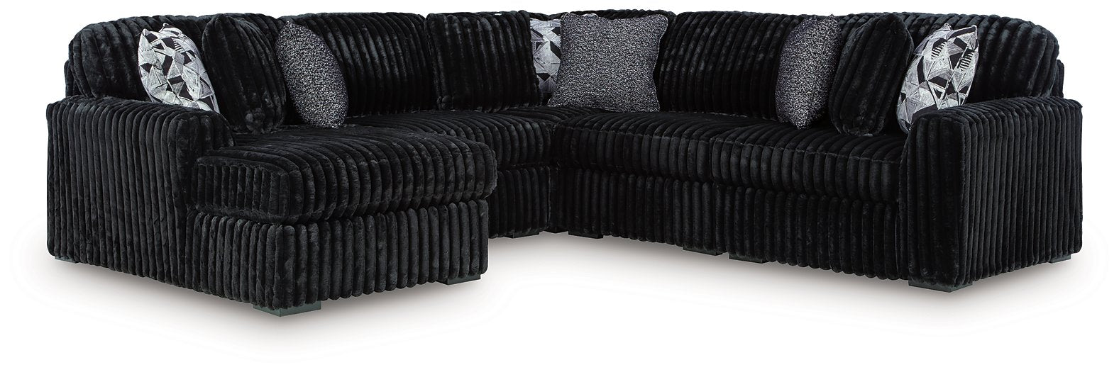 Midnight-Madness Sectional with Chaise - Orlando Furniture Outlet (Casselberry,FL)