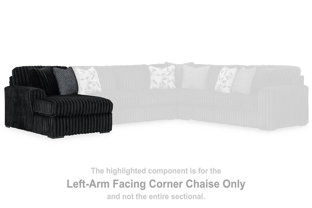 Midnight-Madness Sectional with Chaise - Orlando Furniture Outlet (Casselberry,FL)