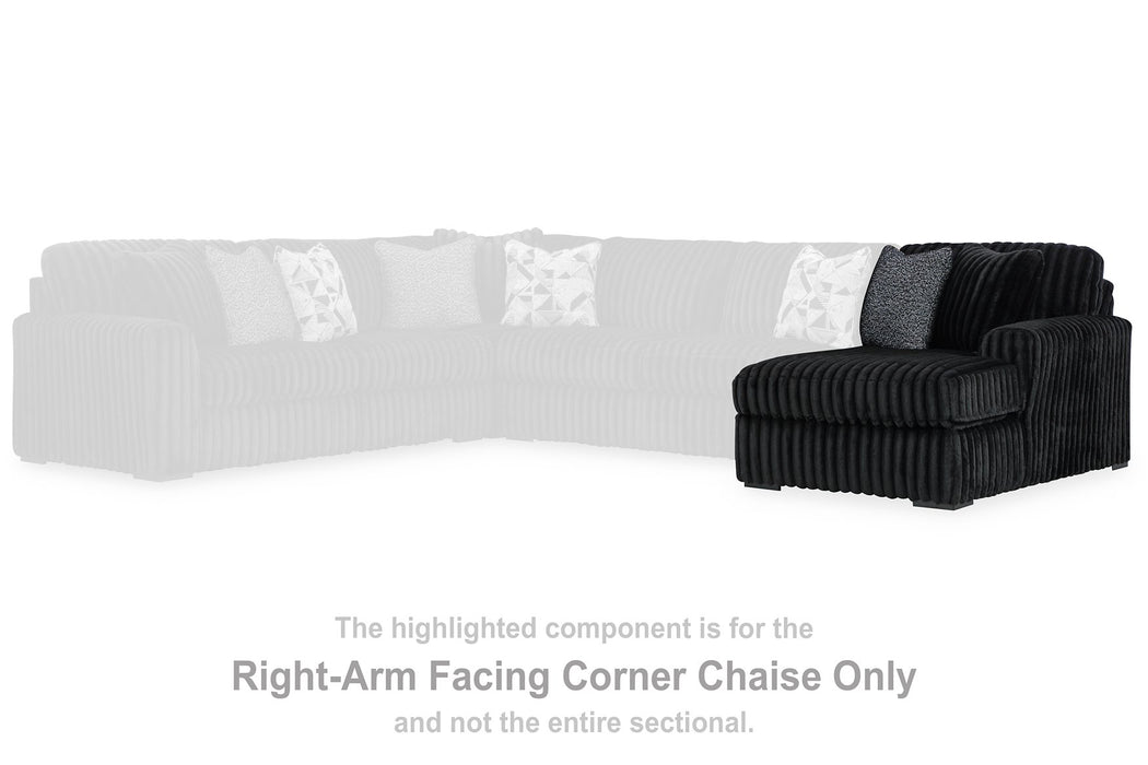 Midnight-Madness Sectional with Chaise - Orlando Furniture Outlet (Casselberry,FL)