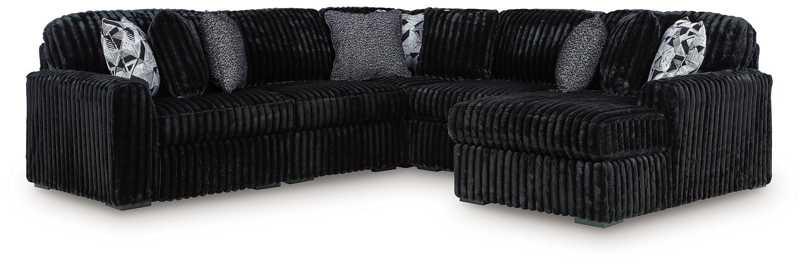 Midnight-Madness Sectional with Chaise - Orlando Furniture Outlet (Casselberry,FL)