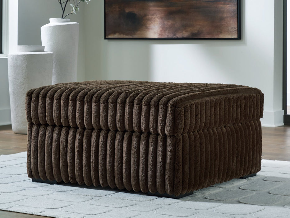 Midnight-Madness Oversized Accent Ottoman - Orlando Furniture Outlet (Casselberry,FL)