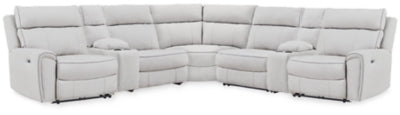 Social Pointe Reclining Sectional with Storage Consoles - Orlando Furniture Outlet (Casselberry,FL)