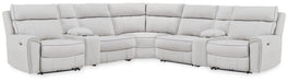 Social Pointe Reclining Sectional with Storage Consoles - Orlando Furniture Outlet (Casselberry,FL)