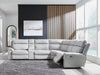 Social Pointe Reclining Sectional with Storage Console - Orlando Furniture Outlet (Casselberry,FL)