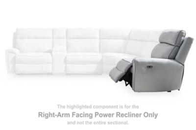 Social Pointe Reclining Sectional with Storage Consoles - Orlando Furniture Outlet (Casselberry,FL)