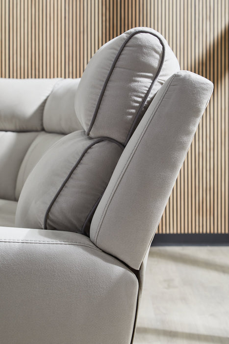 Social Pointe Reclining Sectional with Storage Console - Orlando Furniture Outlet (Casselberry,FL)