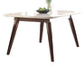 Acme Gasha Dining Table in White/Walnut 72820 image