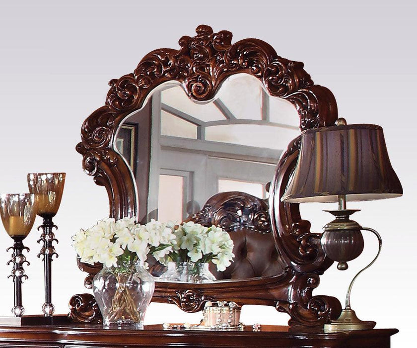 Acme Vendome Landscape Mirror with Intricate Details in Cherry 22004 image