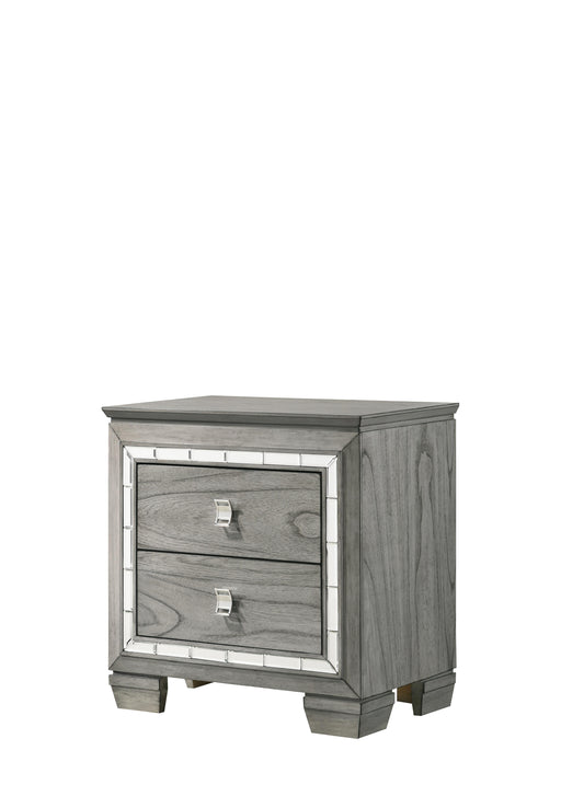 Antares Light Gray Oak Nightstand image