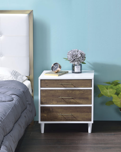 Lurel White & Weathered Oak Accent Table image