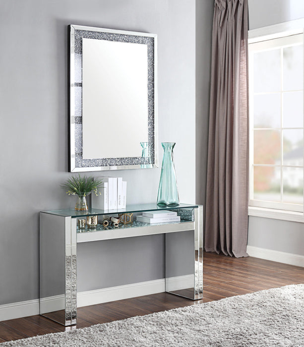 Nysa Mirrored & Faux Crystals Sofa Table - Orlando Furniture Outlet (Casselberry,FL)