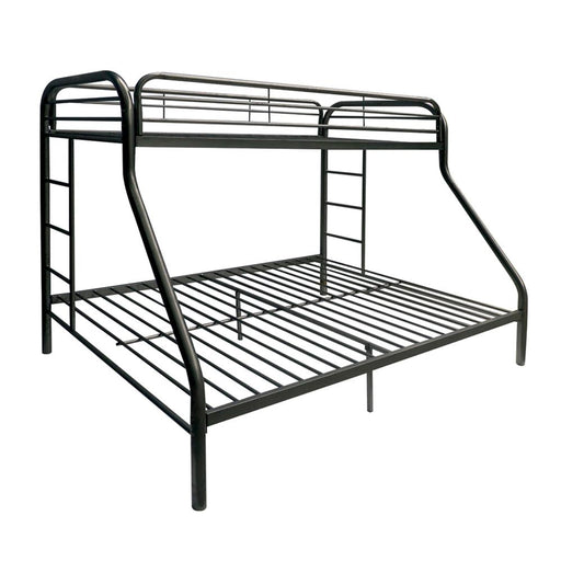 Tritan Black Bunk Bed (Twin XL/Queen) - Orlando Furniture Outlet (Casselberry,FL)