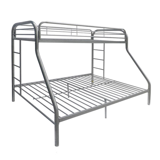 Tritan Silver Bunk Bed (Twin/Full) - Orlando Furniture Outlet (Casselberry,FL)