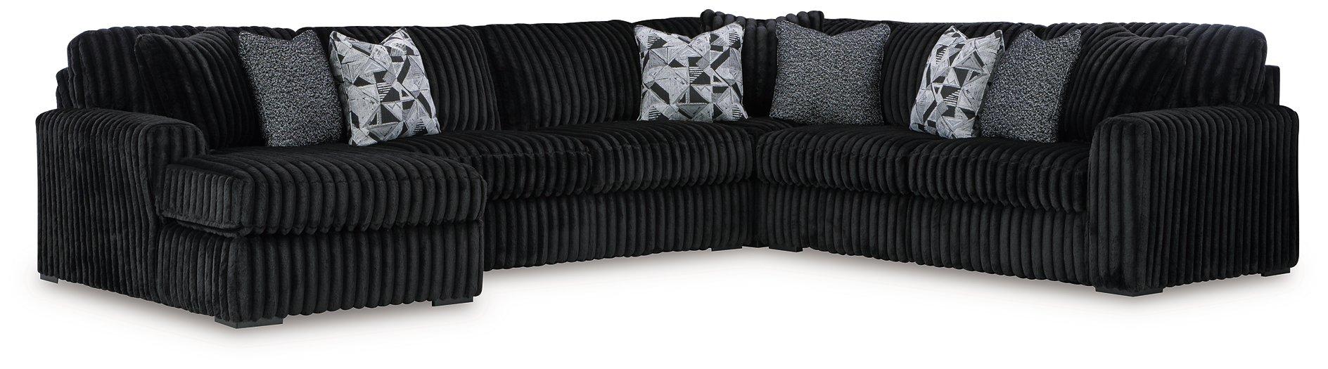Midnight-Madness Sectional with Chaise - Orlando Furniture Outlet (Casselberry,FL)