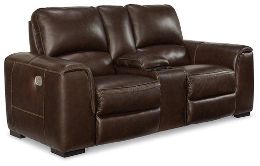 Alessandro Power Reclining Loveseat with Console - Orlando Furniture Outlet (Casselberry,FL)
