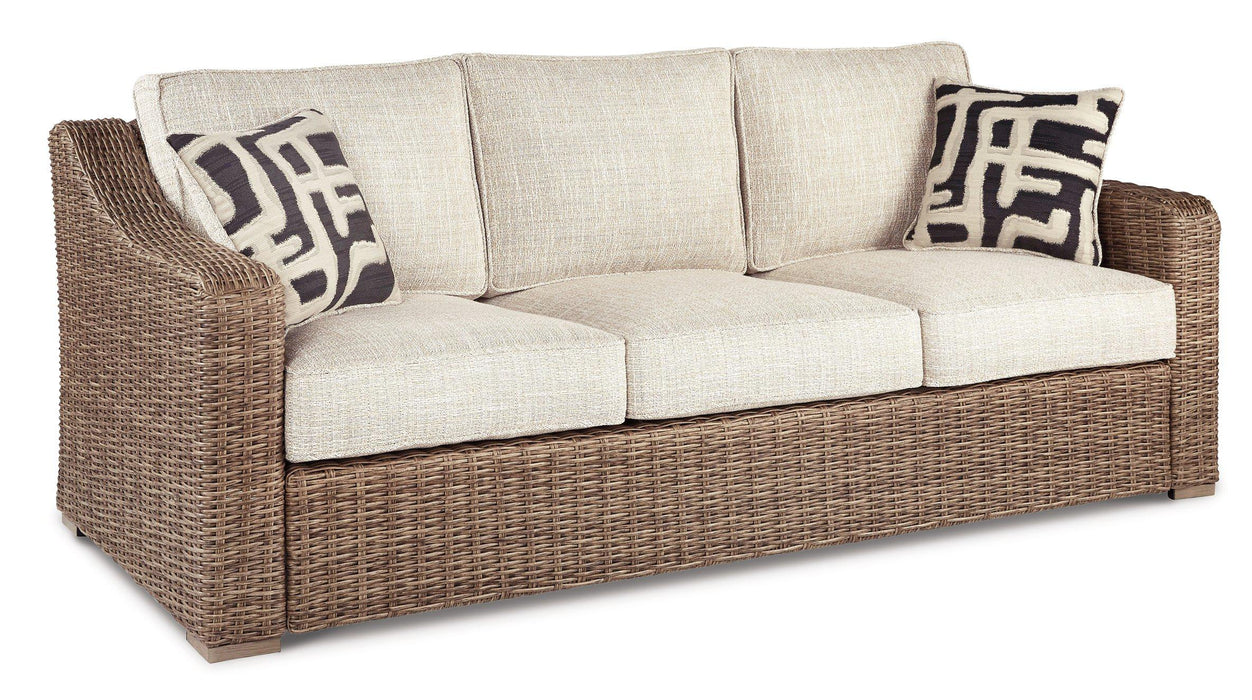 Beachcroft Outdoor Sofa, Lounge Chairs and Fire Pit - Orlando Furniture Outlet (Casselberry,FL)