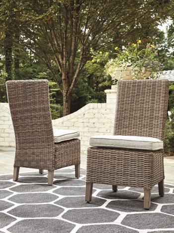 Beachcroft Outdoor Side Chair with Cushion (Set of 2) - Orlando Furniture Outlet (Casselberry,FL)