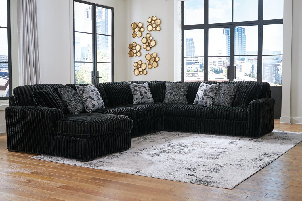 Midnight-Madness Sectional with Chaise - Orlando Furniture Outlet (Casselberry,FL)