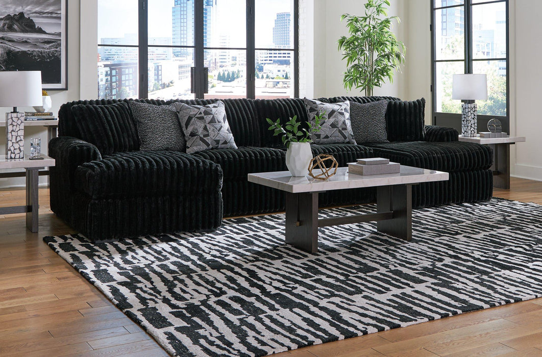 Midnight-Madness Sectional with Chaise - Orlando Furniture Outlet (Casselberry,FL)