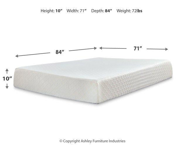 10 Inch Chime Memory Foam Mattress Set - Orlando Furniture Outlet (Casselberry,FL)