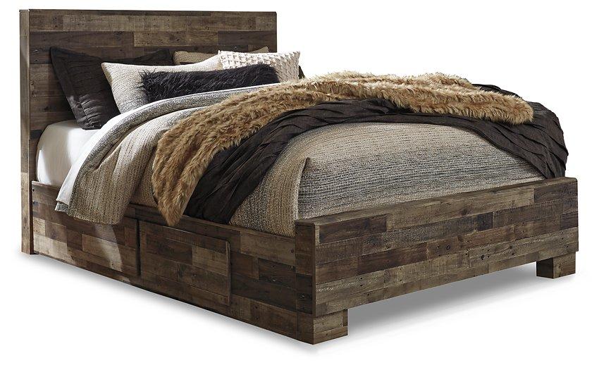 Derekson Bed with 2 Side Storage - Orlando Furniture Outlet (Casselberry,FL)