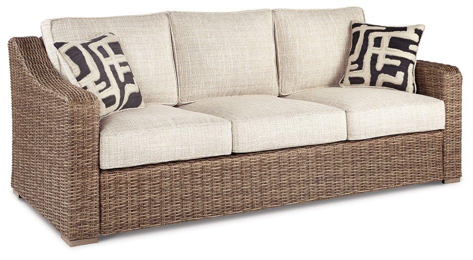 Beachcroft Outdoor Sofa, Lounge Chairs and Fire Pit - Orlando Furniture Outlet (Casselberry,FL)