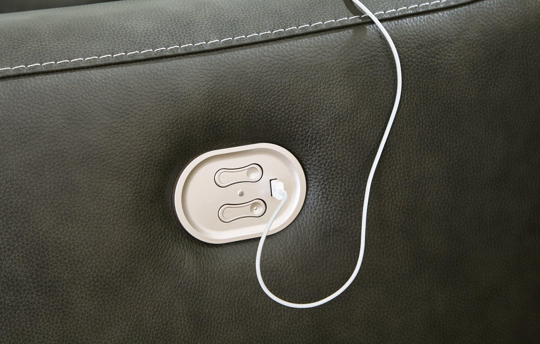 Center Line Power Reclining Sectional Loveseat - Orlando Furniture Outlet (Casselberry,FL)