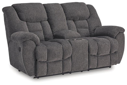 Foreside Reclining Loveseat with Console - Orlando Furniture Outlet (Casselberry,FL)