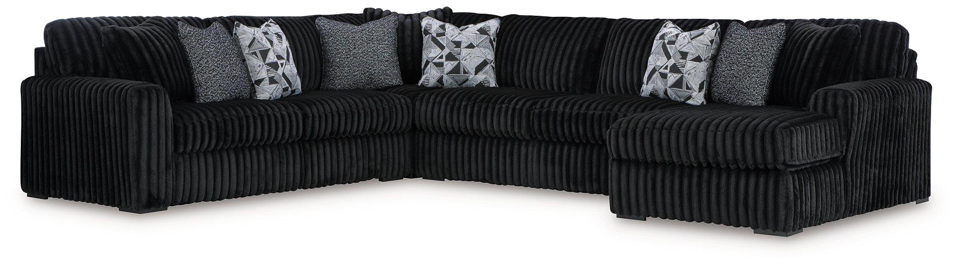 Midnight-Madness Sectional with Chaise - Orlando Furniture Outlet (Casselberry,FL)