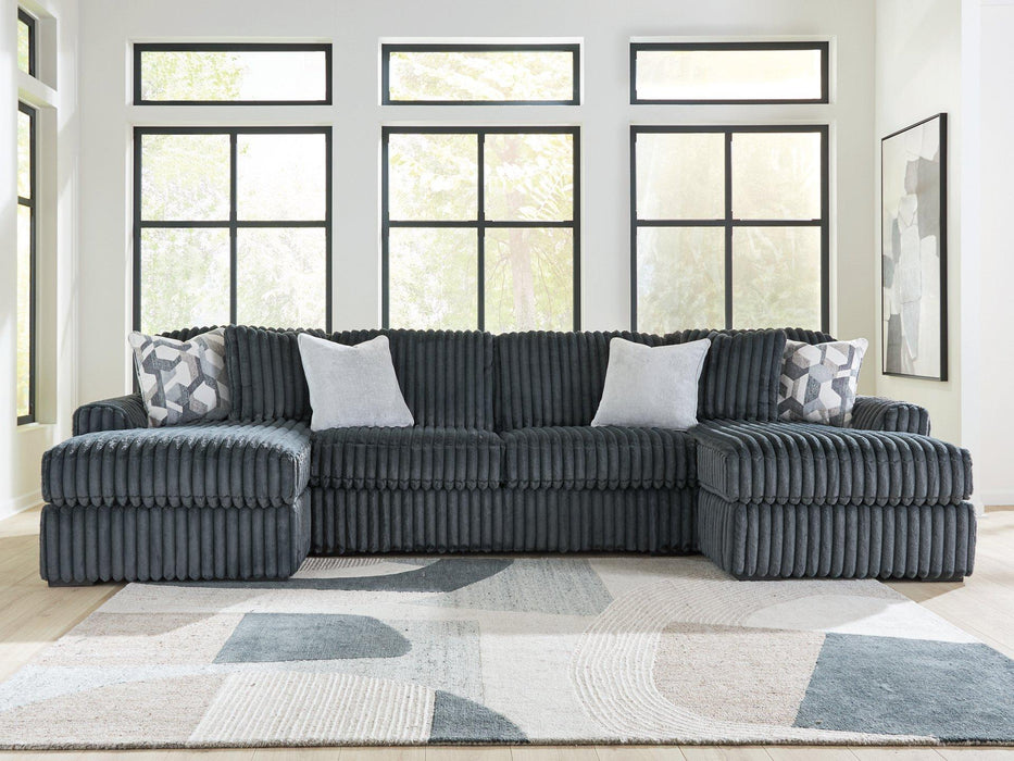 Midnight-Madness Sectional with Chaise - Orlando Furniture Outlet (Casselberry,FL)