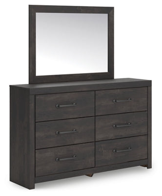 Hollivern Dresser and Mirror - Orlando Furniture Outlet (Casselberry,FL)
